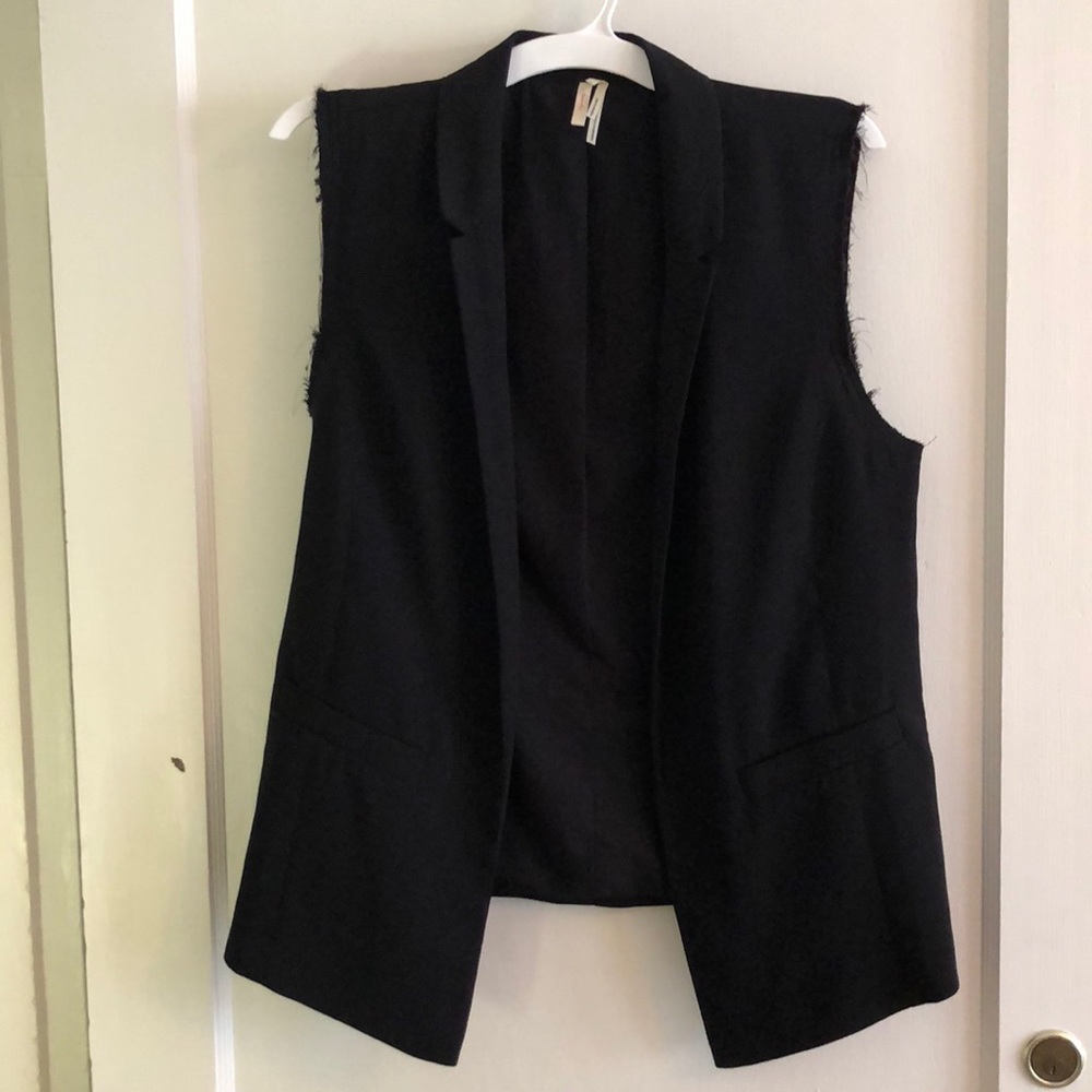 Black Vest Blazer